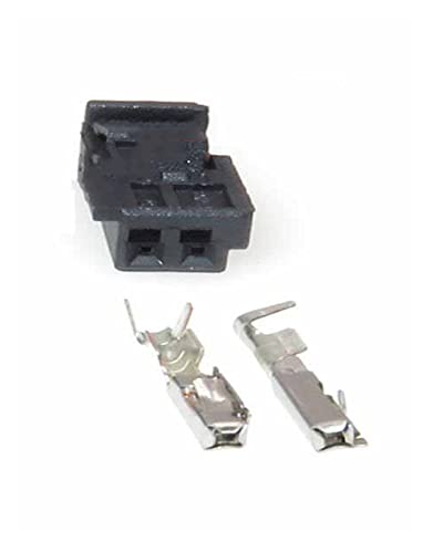 1 Set 2 Pin Auto Door Light Socket Audio-Hochtöner-Stecker kompatibel mit 9-968554-1 3-1452577-1 (Color : Army Green)