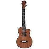 Josenidny Acoustic 26 Zoll 4 Saiten Gitarre Reise Holz Mahagoni Musik Instrument