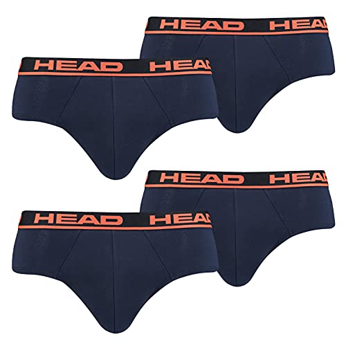 HEAD Herren Basic Brief Pant Slip Unterwäsche Unterhose 8 er Pack , Farbe:003 - Blue / Orange, Bekleidungsgröße:XL