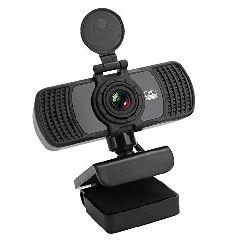 Garsent Webcam mit Mikrofon, 4 Millionen HD Intelligente Rauschunterdrückung USB 2K / 1440P USB-Computer Webcam Plug & Play für Live-Übertragung/Video/Konferenz/Gaming (PC-06)