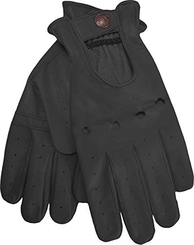 German Wear Herren Driving Autofahrer-Handschuhe Lederhandschuh in schwarz XXL