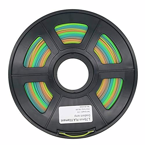 Rainbow PLA Filament 3D-Drucker PLA Filament Rainbow Multicolor Gradient 1,75 Mm 1 Kg Spulendruckmaterial PLA Multicolor Filament