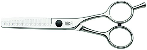 Takai Haarschneide-Schere Europa 300 mit 30 Zähnen, Modellier-/Effilier-Schere, Größe 5,0 Zoll