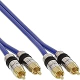 InLine cinch kabel audio, vergoldete stecker, 2x cinch - 5m