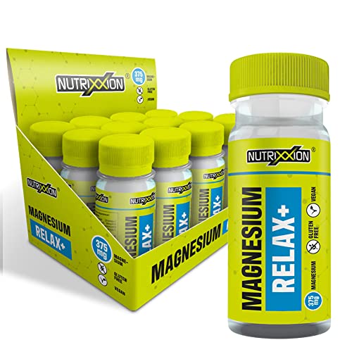 NUTRIXXION | Magnesium Shot mit Vitamin B6 & Magnesiumcitrat | Set mit 12 x 60 ml | Citrus