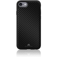Black Rock Material Case Real Carbon Backcover iPhone 6, iPhone 6S, iPhone 7, iPhone 8 Schwarz