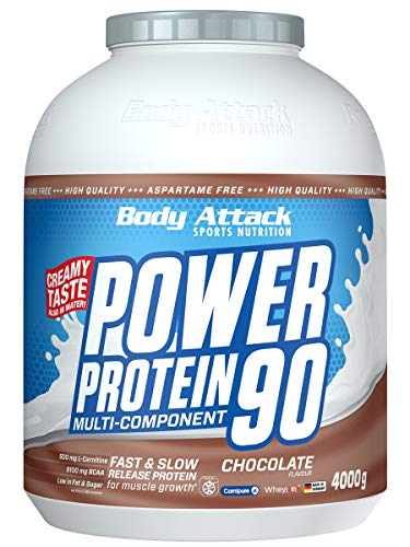 Body Attack Power Protein 90, Schoko, 4kg Dose