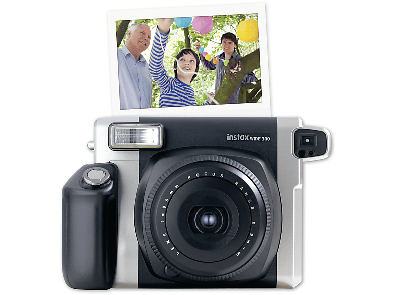 FUJIFILM instax WIDE 300 Sofortbildkamera, Schwarz/Silber