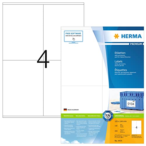 HERMA Universal-Etiketten PREMIUM, 97,0 x 67,7 mm, weiß