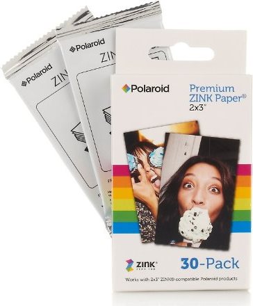 Polaroid 2x3 Zoll Premium ZINK Fotopapier (30 Blatt) - Kompatibel mit Polaroid Snap, Z2300, SocialMatic Sofortbildkameras, Zip Sofortbilddrucker