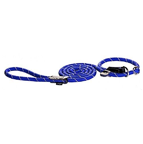 Rogz Rope Line Moxon Lead - Blau - Large - 180 cm / 12 mm