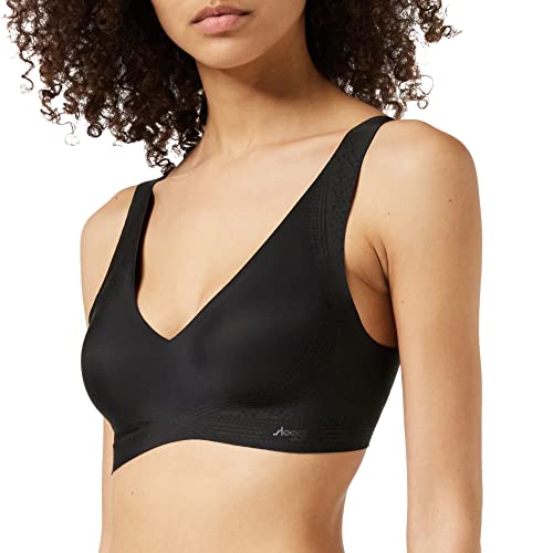 Sloggi Damen Zero Feel N Ex Bügelloser BH, Schwarz (Black (04)), S