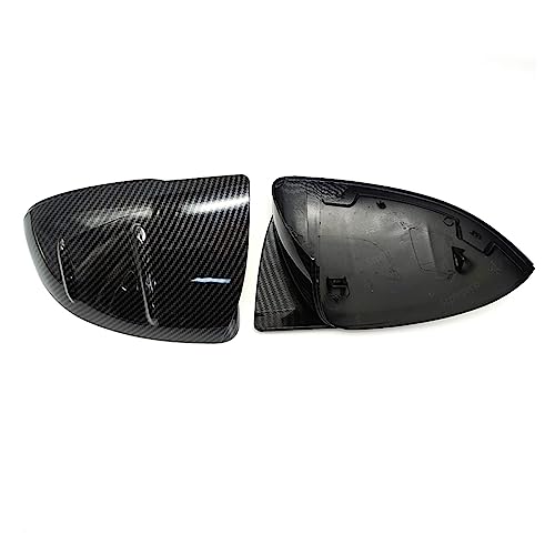 OLSIZ Car Mirror Caps for Mercedes-Benz EQE V295 AMG 2021-2022,1 Paar Rückspiegelabdeckung Seite Rückspiegel Externe Teile,B-Carbon Fiber Look
