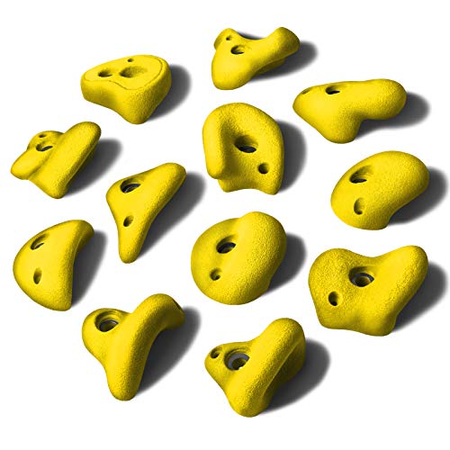 ALPIDEX 12 L Klettergriffe Klettersteine - Farbe:Wild Yellow
