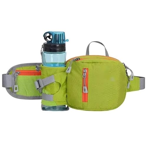 RunningBag Taille Outdoor Marathon Gym Sport Fitness Wasserflasche Tasche Fanny Hüfttasche Reiten Radfahren Handytasche (Color : Green)