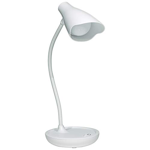 Unilux Dimmbare LED-Lampe mit USB-Lade- und Touch-Bedienung, Weiß