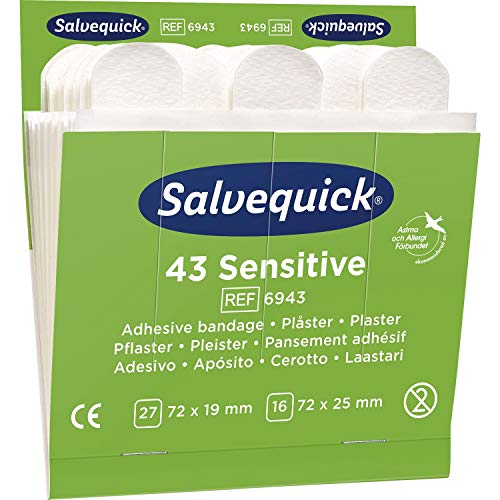 CEDERROTH Salvequick Pflaster-Nachfüllpackung, sensitiv