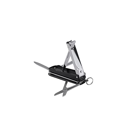 SUSOSU Nagelknipser Klappbare Maniküre-Knipser-Edelstahl-Nagelschere mit Schlüsselanhänger Home Travel Portable Nails Trimmen