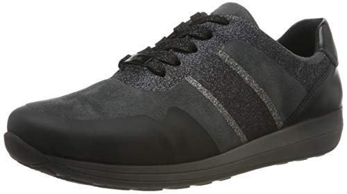 ARA Damen Osaka 1234589 Sneaker, Grau (Schwarz, Crow/Iron 09), 38 EU