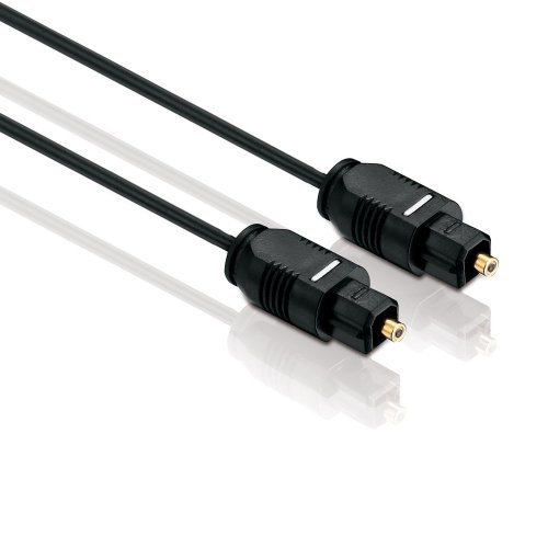 PerfectHD Toslink Kabel optisch Stecker-Stecker, Durchmesser 2,2mm - 7,5 Meter - 5 Stück