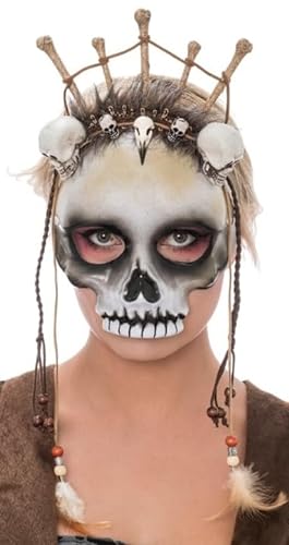 Chaks Halloween Maske Voodoo Priesterin | Totenköpfe