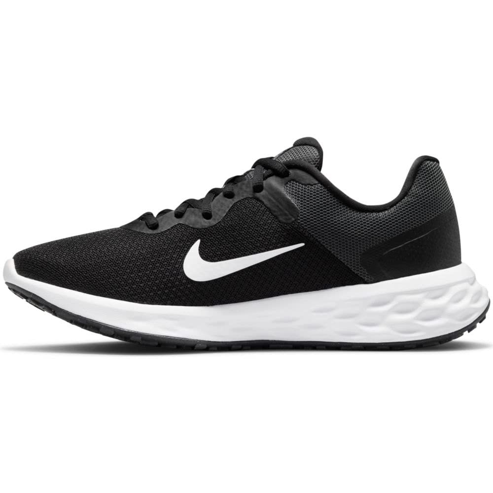 Nike Damen Revolution 6 Laufschuh, Black/White-Dk Smoke Grey-Cool, 40 EU