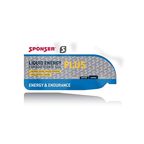 Sponser LIQUID Energy PLUS 20 x 35g Beutel SET SPARSET Fitness Gel Ausdauer Sachet, 20x17124