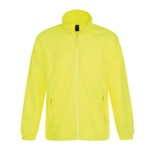 SOLS Herren Outdoor Fleece Jacke North (5XL) (Neon Gelb)