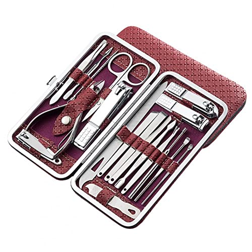 1 Set Sicheres Maniküre-Set Einfarbig Nagelschere Werkzeug Tragbar Kompakt Praktisches Trimmer-Nagelpflege-Set,T