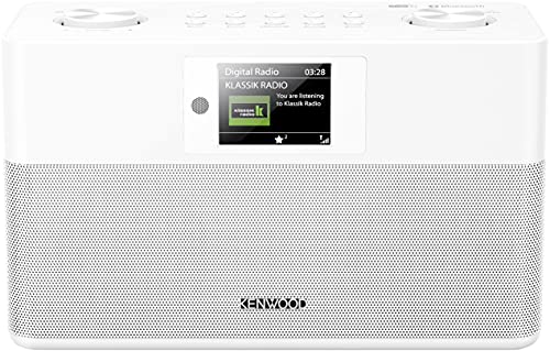KENWOOD CR-ST80DAB-W Stereo-Kompaktradio (DAB+, UKW, Bluetooth, Line-In, Weckfunktion, Farbe Weiß)
