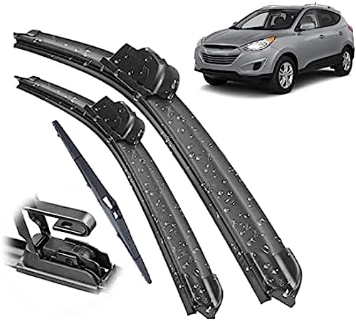 Für Hyundai Für Tucson MK2 Ix35 2010-2015 Wischer Vorne Hinten Wischerblätter Set Kit Windschutzscheibe Windschutzscheibe Heckscheibe 24" 16" 12" Scheibenwischer