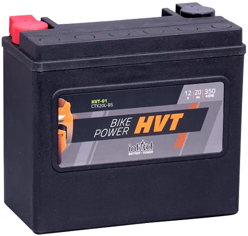 Intakt Bike Power Motorradbatterie HVT 01 SLA 12 V 18 AH 530 A (YTX20L-BS) (Preis inkl. EUR 7,50 Pfand)