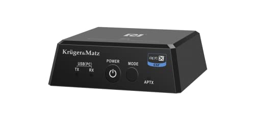 Krüger&Matz 2in1 Bluetooth HiFi Audio Empfänger und Sender (Apt-X, NFC) Modell BT-1 KM0352, schwarz