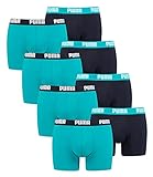PUMA 8 er Pack Boxer Boxershorts Men Herren Unterhose Pant Unterwäsche, Farbe:796 - Aqua/Blue, Bekleidungsgröße:XXL