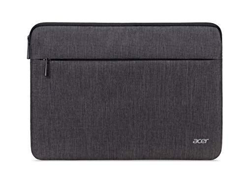 Acer Notebook Tasche / Protective Sleeve (geeignet für alle 14 Zoll Notebooks und Chromebooks und kleiner, universelle Schutzhülle, mit Fronttasche) grau