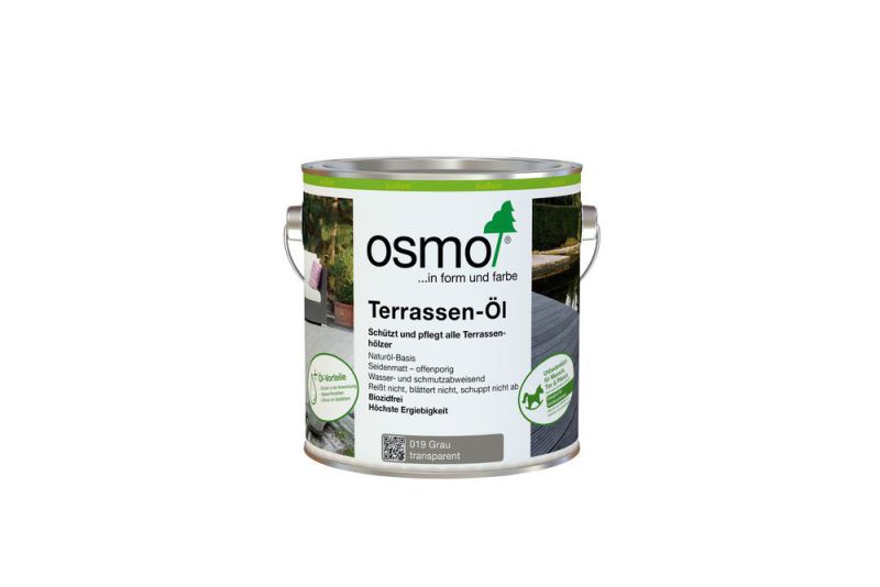 OSMO Terrassen-Öl Grau (019) 2,5 Liter
