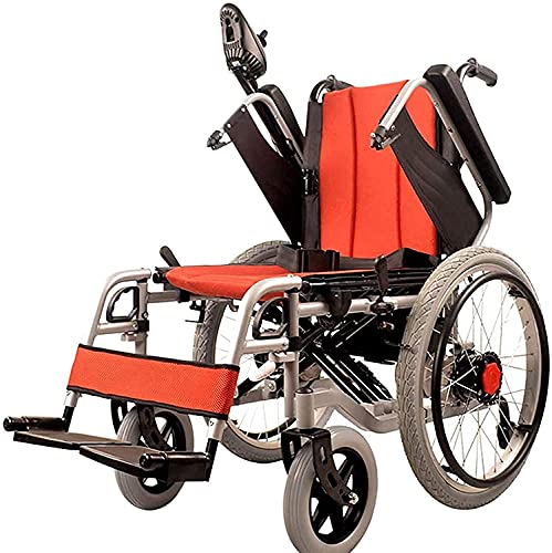 Elektrorollstuhl, Taschenlampe, atmungsaktives Sitzkissen mit doppeltem Verwendungszweck, leichter, zusammenklappbarer, vierrädriger Smart-Scooter für ältere Menschen und Behinderte