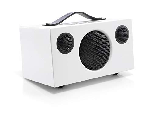 Audio Pro Addon T3 portabler Bluetooth Stereo-Lautsprecher (30h Akkulaufzeit, Echtholzgehäuse) Weiß