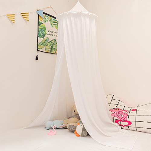 Betthimmel Baby Bett Baldachin Moskiton für Schlafzimmer Moskitonetz Insektenschutz Kinder Prinzessin Spielzelte weiß