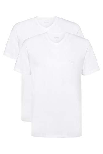 BOSS Herren VN 2P CO T-Shirts, Weiß (White 100), Large (2erPack)
