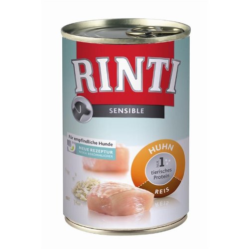 Rinti Sensible Huhn + Reis | 12x 400g Hundefutter für Allergiker