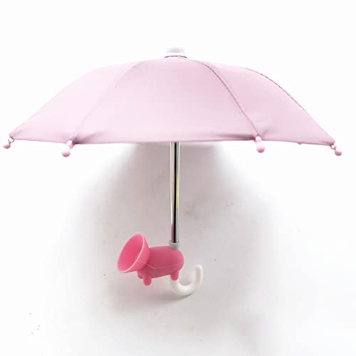 MNBVH Handy-Regenschirm-Saugnapfhalter, Universell Verstellbarer Schweinchen-Handyhalter Mit Handy-Regenschirm, Sonnenschirm, Sonnenschutz, 7,87 X 9,84 X 7,87 Zoll(Color:rosa)
