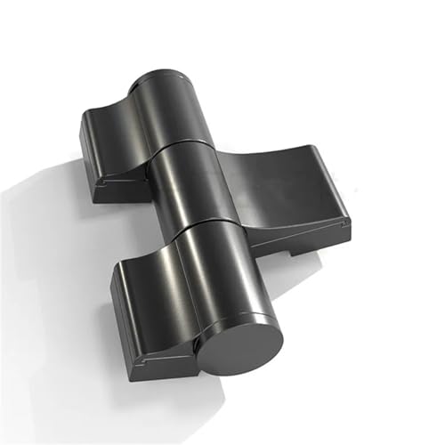 Aluminiumlegierungs-Schwenktür-Dreiflügelrahmen-Lüfterbündiges Hochleistungsscharnier for Entfernen der Außenmontage (Color : Nero)