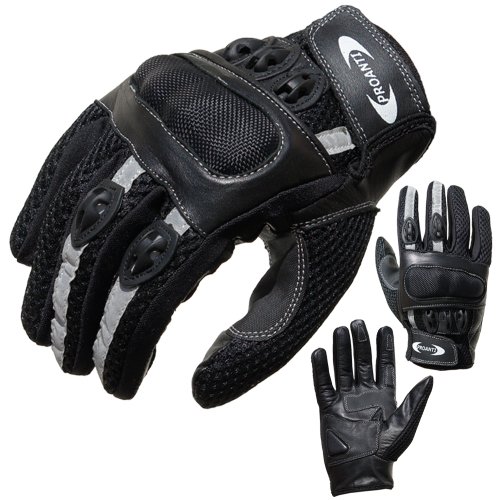 Motorradhandschuhe PROANTI® Motorrad Handschuhe Sommer (Gr. XS - XXL, schwarz, kurz) - M