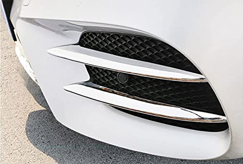 AUTO-spro 4 Stück ABS Chrom Nebelscheinwerfer Abdeckung Verkleidung für E-Klasse W213 2016–2019