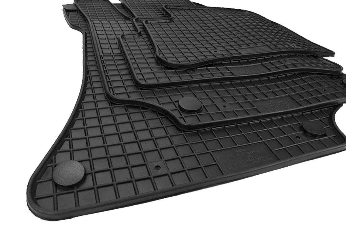 Kfzpremiumteile24 Gummimatten Kompatibel mit E-Klasse W212 S212 CLS X218 Shooting Brake Fußmatten Schwarz 4-teilig