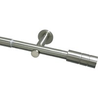Gardinia Stilgarnitur Zylinder edelstahl, 100 - 190 cm, Ø 22 - 25 mm