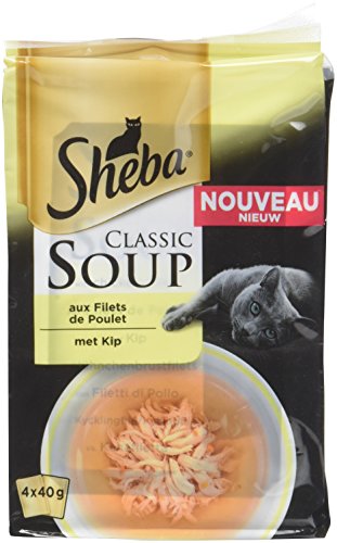 Sheba Set mit 12 Suppen für Katzen, 4 x 40 g, 48 Frischebeutel