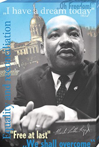 1art1 Martin Luther King Jr. - I Have A Dream, 1963 Poster Leinwandbild Auf Keilrahmen 120 x 80 cm