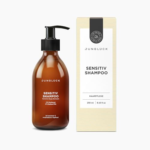 JUNGLÜCK Sensitiv Shampoo | Duftneutrales Shampoo bei empfindlicher Kopfhaut | Ohne Sulfate & Silikone